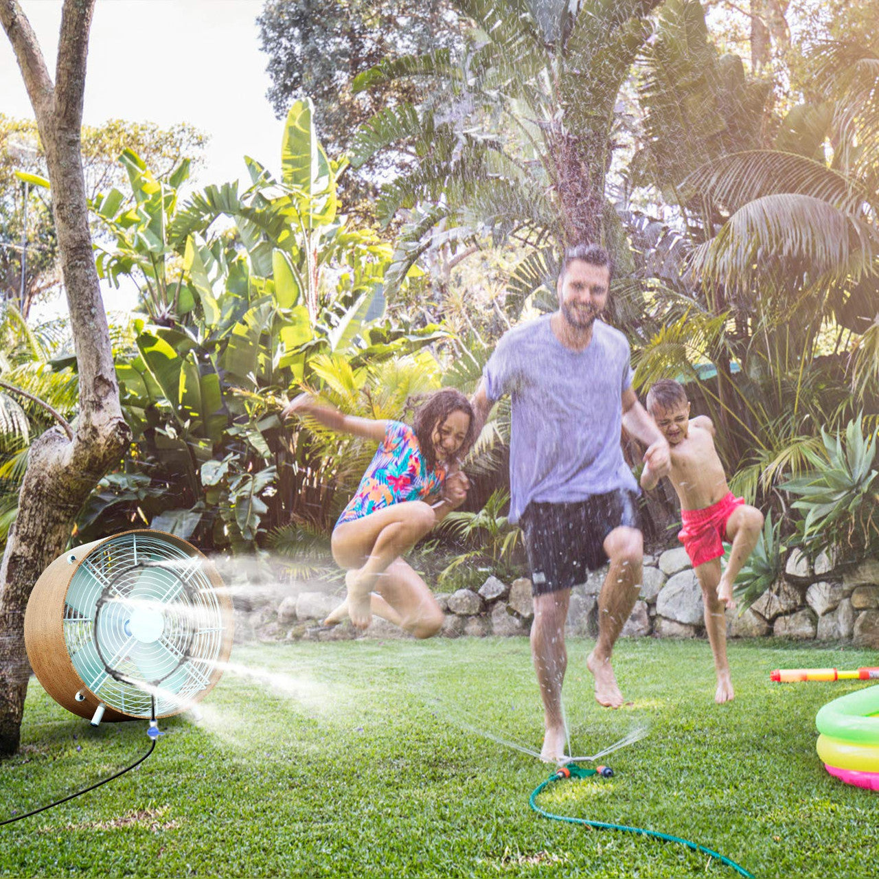 Outdoor Portable Misting Fan Kit