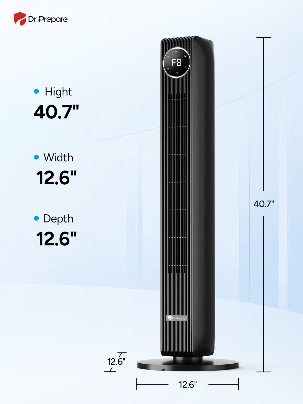 DR.PREPARE 40” Tower Fan with Remote Control