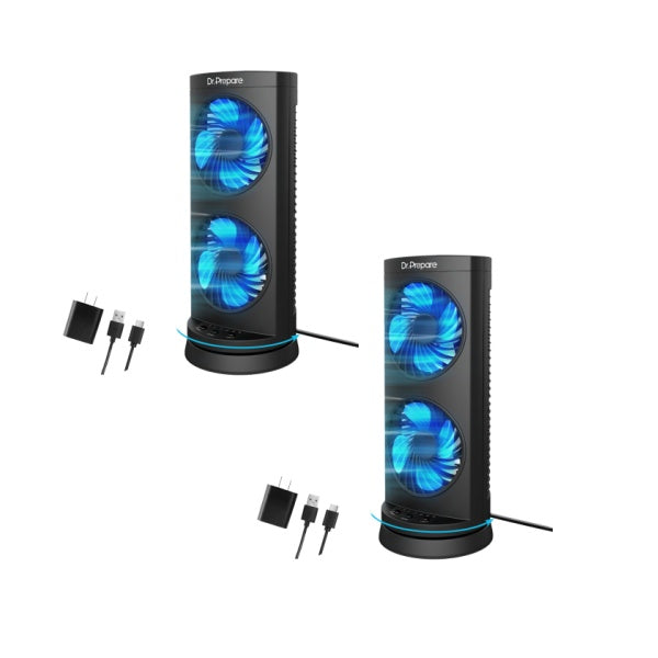 Upgraded Dual Oscillating Tower Fan