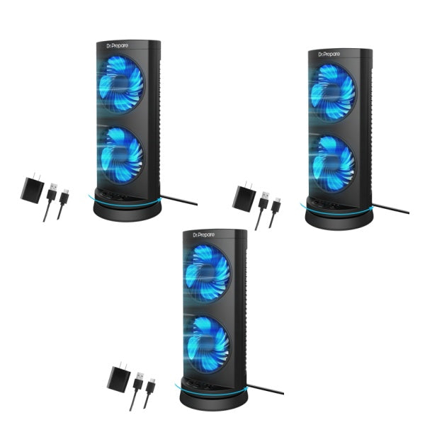 Upgraded Dual Oscillating Tower Fan