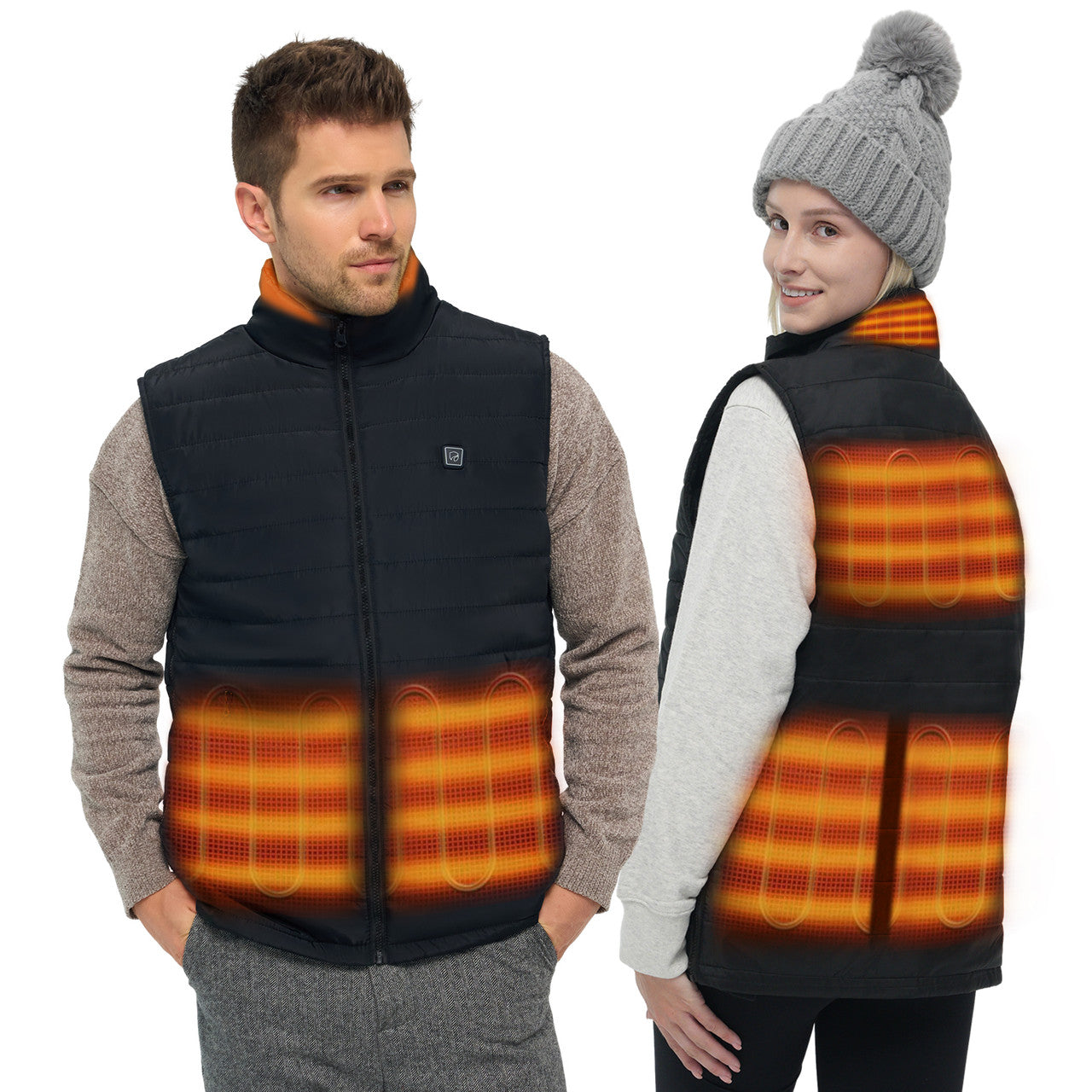 Unisex Heated Vest with 6 Heating Zones for Men Women