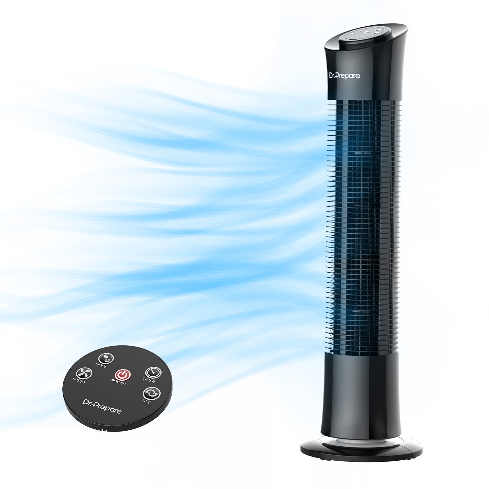 30 inch Oscillating Tower Fan with 7.5h Timer