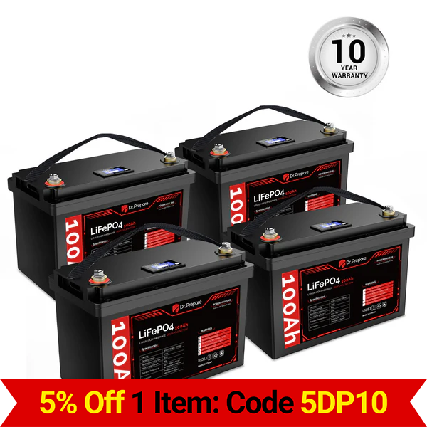 Amazon.co.jp: Dr. Prepare 12V 100Ah LiFePO4 リン酸鉄リチウム