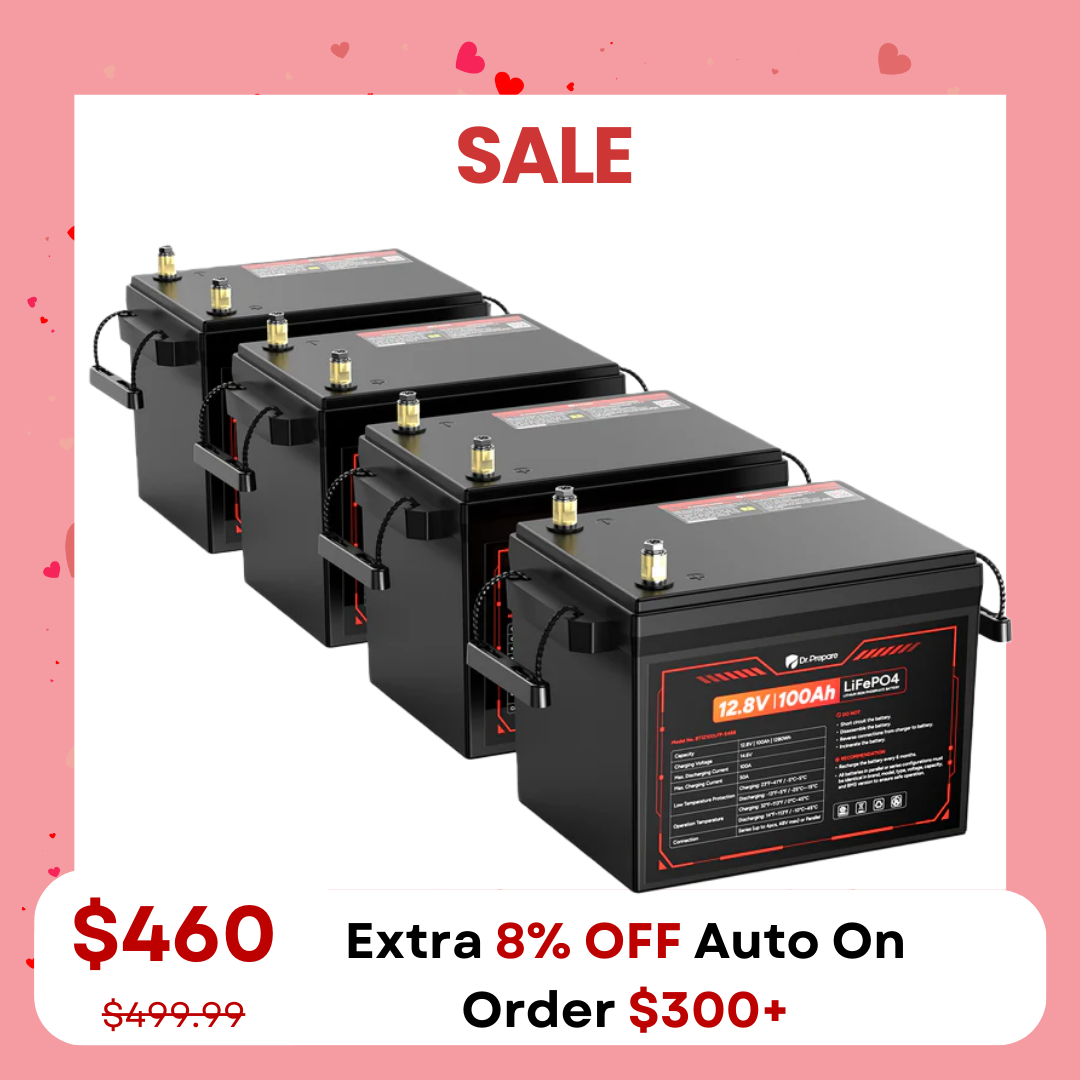 12V 100Ah LiFePO4 Lithium Battery- Compact Size
